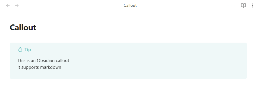Default Callout